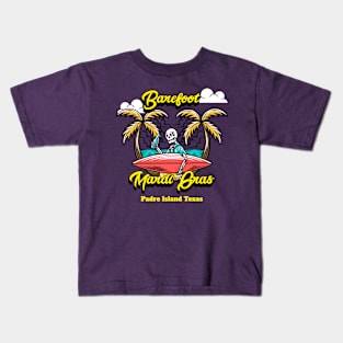 BAREFOOT MARDI GRAS T-SHIRT Kids T-Shirt